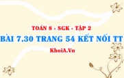 Bài 7.30 trang 54 Toán 8 Kết nối tri thức Tập 2